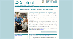 Desktop Screenshot of carefecthomecareservices.com